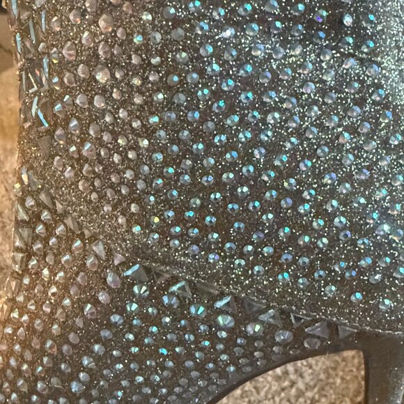 FOREVER Gorgeous Gold Embellished Ankle Boots - Picture 2 of 6